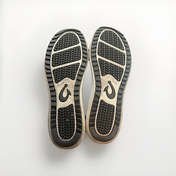 Olukai Women's Malua Slip On Size 8.5 Black Leather Boat Shoes - Picture 6 of 6